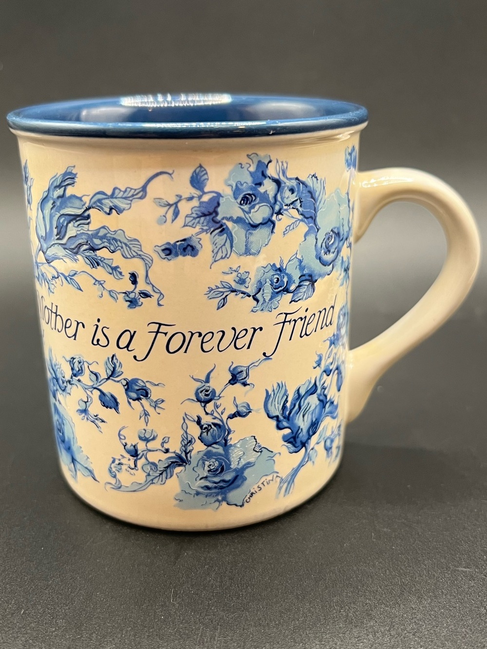 ✨ Vintage Potpourri Press "A Mother is a Forever Friend" Floral Mug